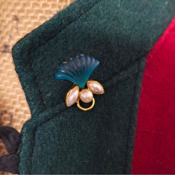 Vintage 70s Nepal Boiled Wool Jacket Coat Toggle Buttons Sz Large - Picture 8 of 14